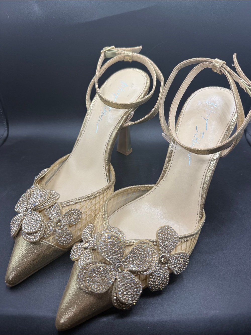 Betsey Johnson Gold Sofya Heels